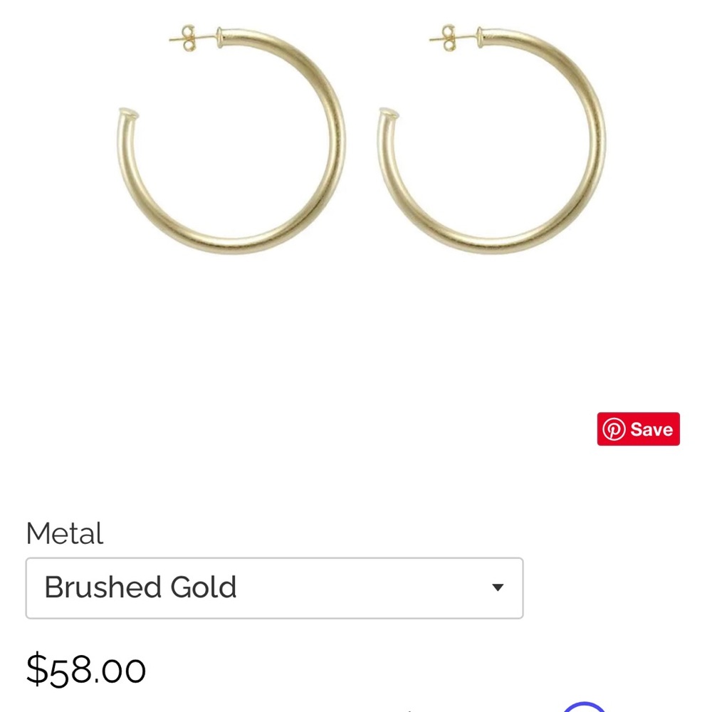 Sheila Fajl Brushed Gold Petite Hoop Earrings